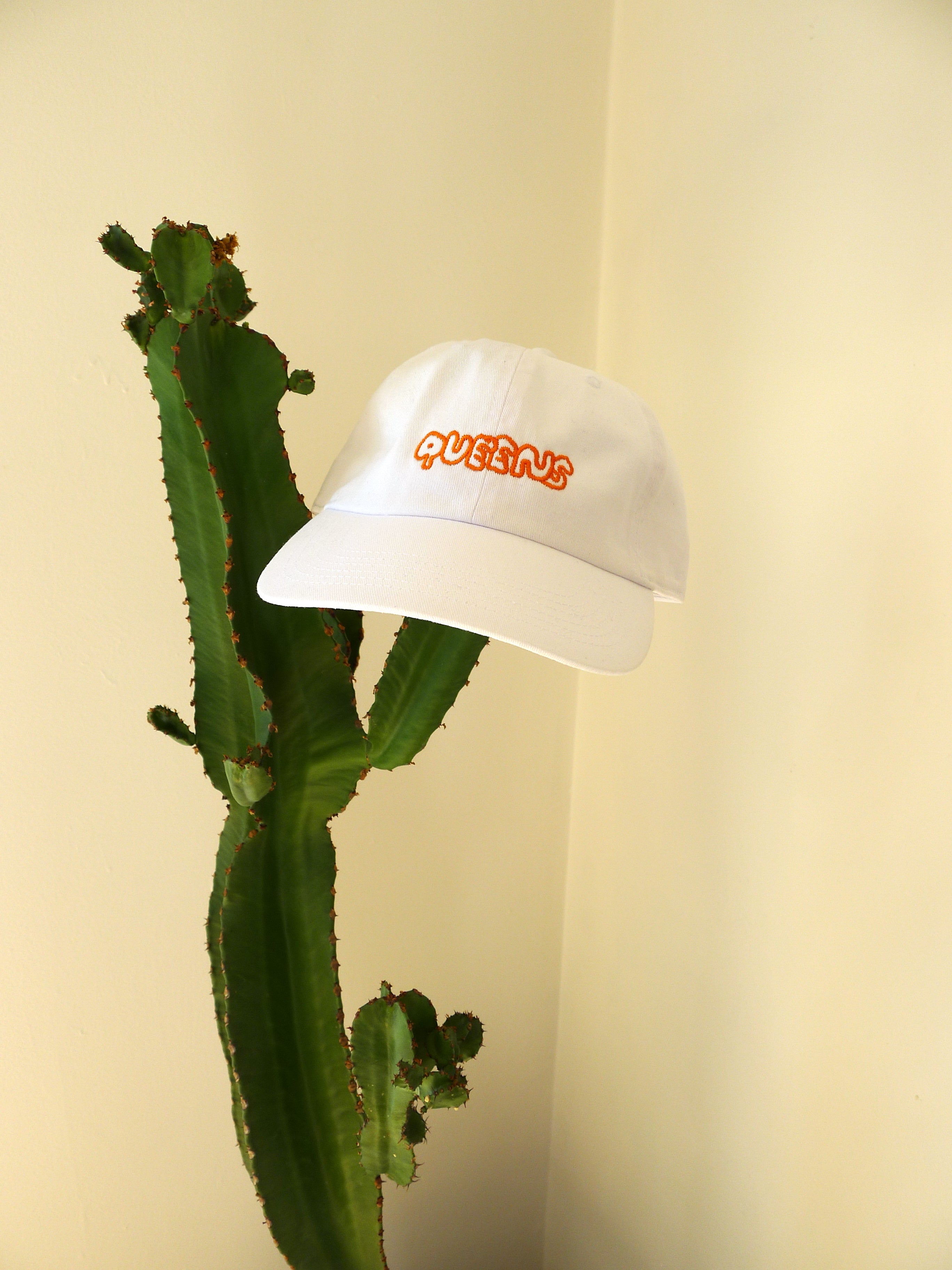 Queens Cap (White/Orange)